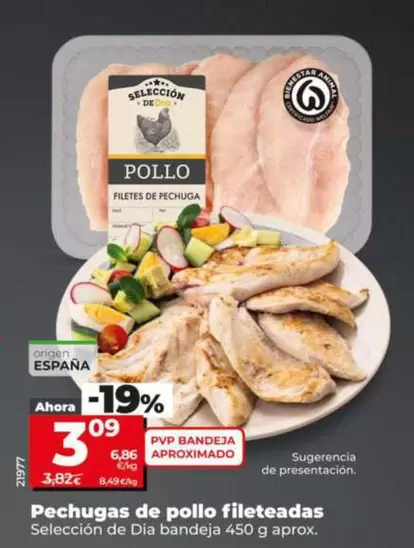 Seleccion De Dia - Pechuga De Pollo Fileteadas