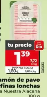 Dia Nuestra Alacena - Jamón De Pavo En Finas Lonchas