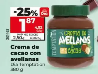 Dia - Crema De Cacao Con Avellanas