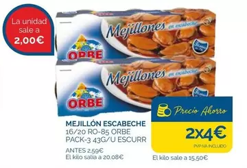 orbe - Mejillon Escabeche