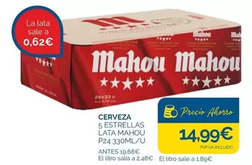 Mahou - Cerveza 5 Estrellas Lata