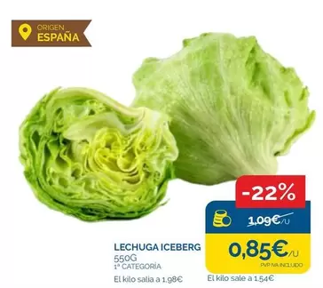 origen - Lechuga Iceberg