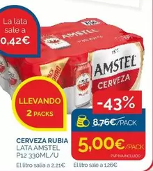 Amstel - Cerveza Rubia