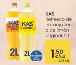 Kas - Refresco De Naranja Zero O De Limón Original