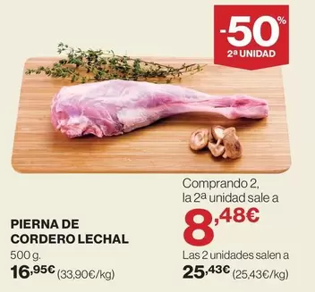 Pierna De Cordero Lechal