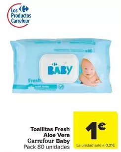 carrefour baby - Toallitas Fresh Aloe Vera