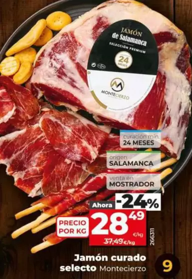 Montecierzo - Jamon Curado Selecto