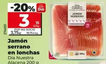 Dia Nuestra Alacena - Jamón Serrano En Lonchas