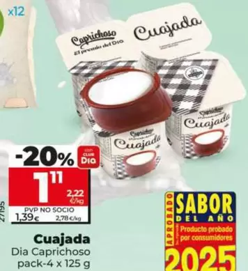 Dia Caprichoso - Cuajada Pack-4 X 125 G