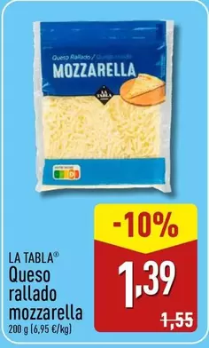 Queso Rallado Mozzarella
