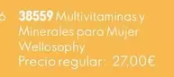Oriflame - 38559 Multivitaminas Y Minerales Para Mujer Wellosophy