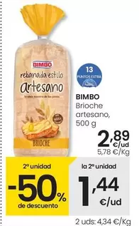 Bimbo - Brioche Artesano