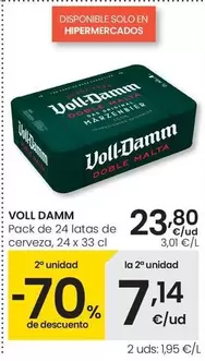 Voll-Damm - Pack De 24 Latas De Cerveza