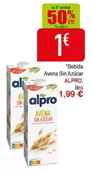 Alpro - Bebida Avena Sin Azucar