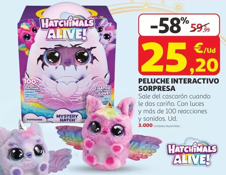 Peluche Interactivo Sorpresa