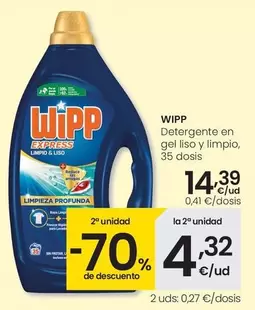 Wipp - Detergente En Gel Liso Y Limpio