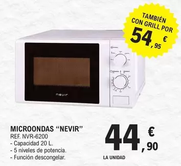 Nevir - Microondas