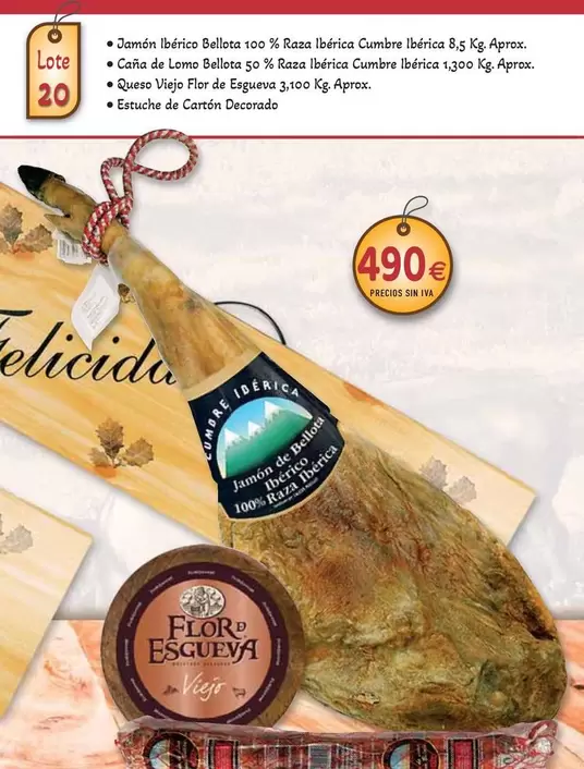 Cumbre Iberica - Jamon Iberico Baldas 100% Raza Iberica 