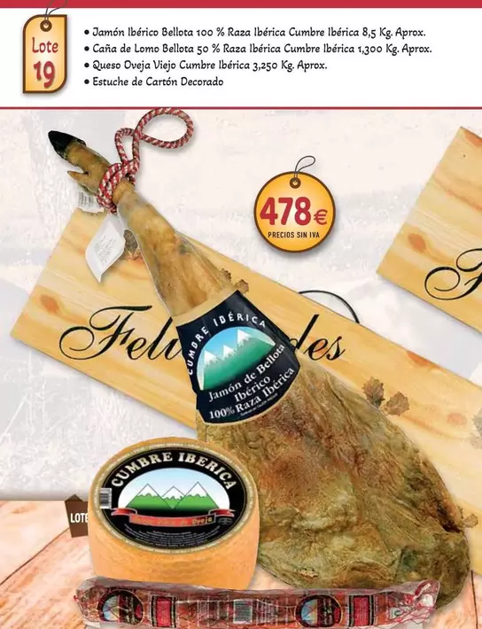 Cumbre Iberica - Jamón Ibérico Bellota 50% Raza Ibérica