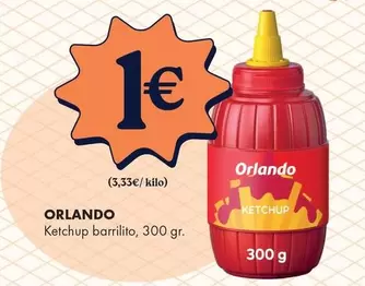 Orlando - Ketchup Barrilito, 300 Gr