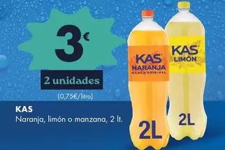 Kas - Naranja, Limón O Manzana, 2 It
