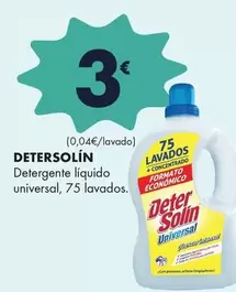 Detersolín - Detergente Líquido Universal, 75 Lavados.