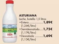 Asturiana - Leche, Botella 1,5 Litros