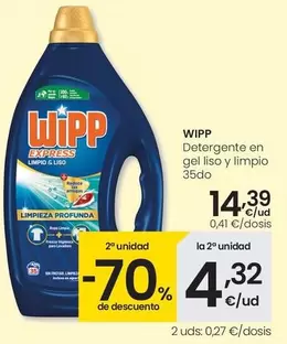 Wipp - Detergente En Gel Liso Y Limpio