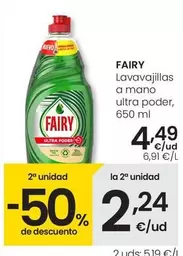 Fairy - Lavavajillas A Mano Ultra Poder