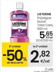 Listerine - Enjuague Bucal Total Care
