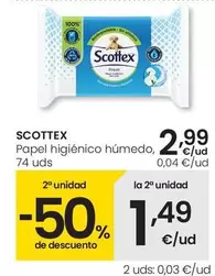 Scottex - Papel Higiénico Húmedo