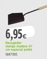 Recogedor Mango Madera 47 Cm Especial Pellet