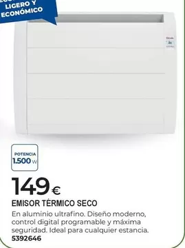 Emisor Térmico Seco