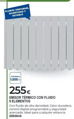 Emisor Térmico Con Fluido 9 Elementos