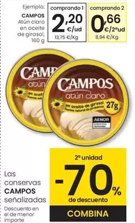Campos - Atún Claro En Aceite De Girasol