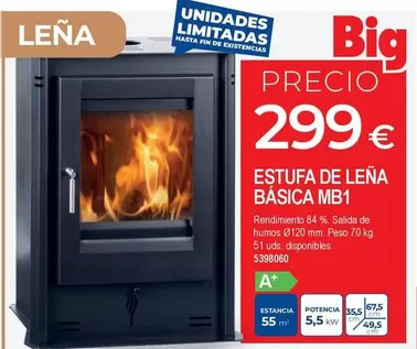 Estufa De Leña Básica Mb1