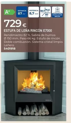 Estufa De Leña Rincón E700