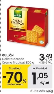 Gullón - Galleta Dorada Creme Tropical