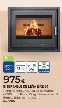 Insertable De Leña Eire 80