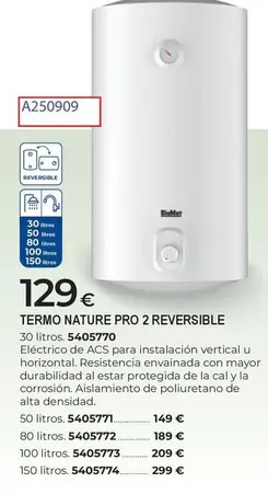 Bigmat - Termo Nature Pro 2 Reversible