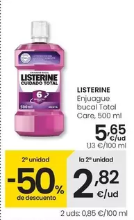 Listerine - Enjuague Bucal Total Care