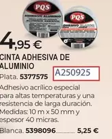 PQS - Cinta Adhesiva De Aluminio