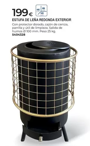 Estufa De Leña Redonda Exterior
