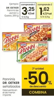 Dr Oetker - Pannini De Jamon Y Queso