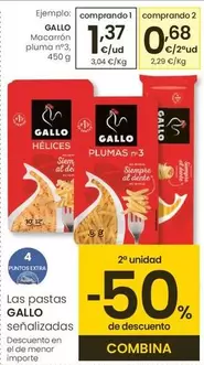 Gallo - Macarrones Pluma Nº3
