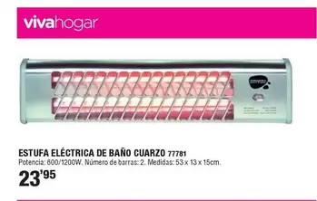 Vivahogar - Estufa Eléctrica De Baño Cuarzo