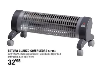 Estufa Cuarzo Con Ruedas 147364