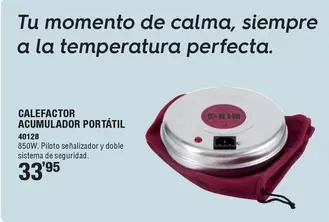 Calefactor Acumulador Portátil