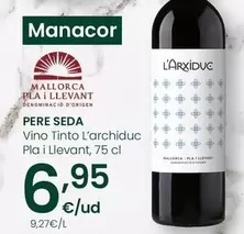 Pere Seda - Vino Tinto L'archiduc Pla I Llevant