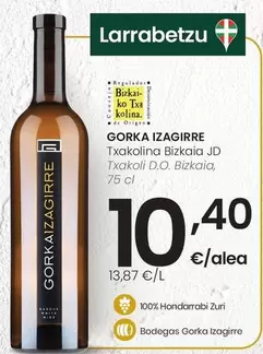 Gorka Izagirre - Txakoli D.O. Bizkaia